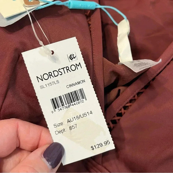 NWT Sea Level Swim Eco Essentials Spliced One Piece Cinnamon Size 14 - Picture 7 of 12